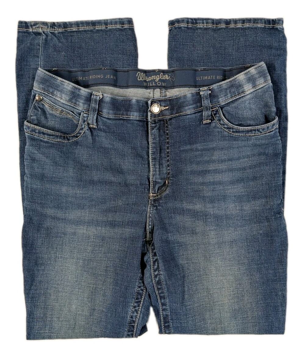 Wrangler Ultimate Riding Jean Willow Womens 36x33 Blue Denim Western